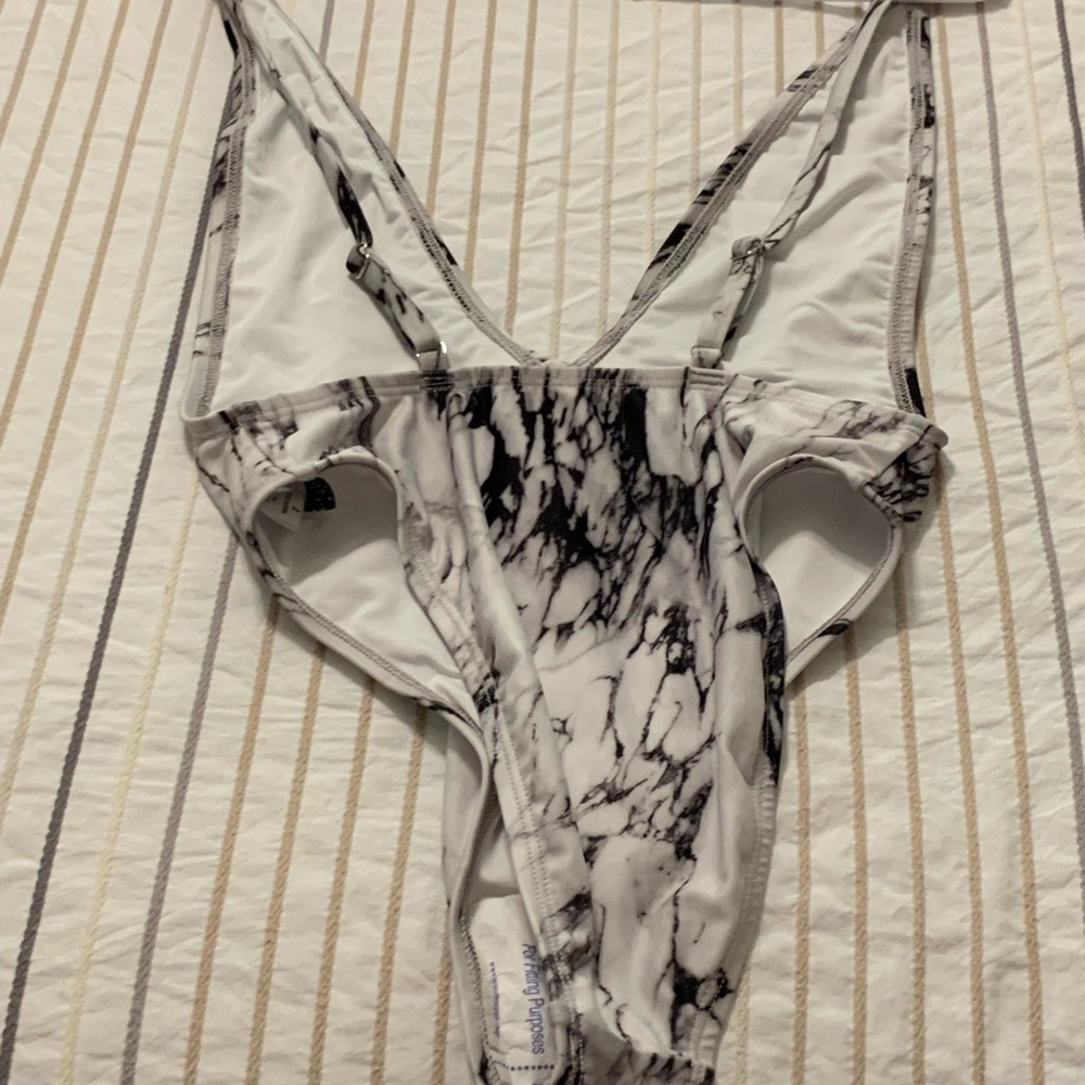 High waist Marble One piece bikini